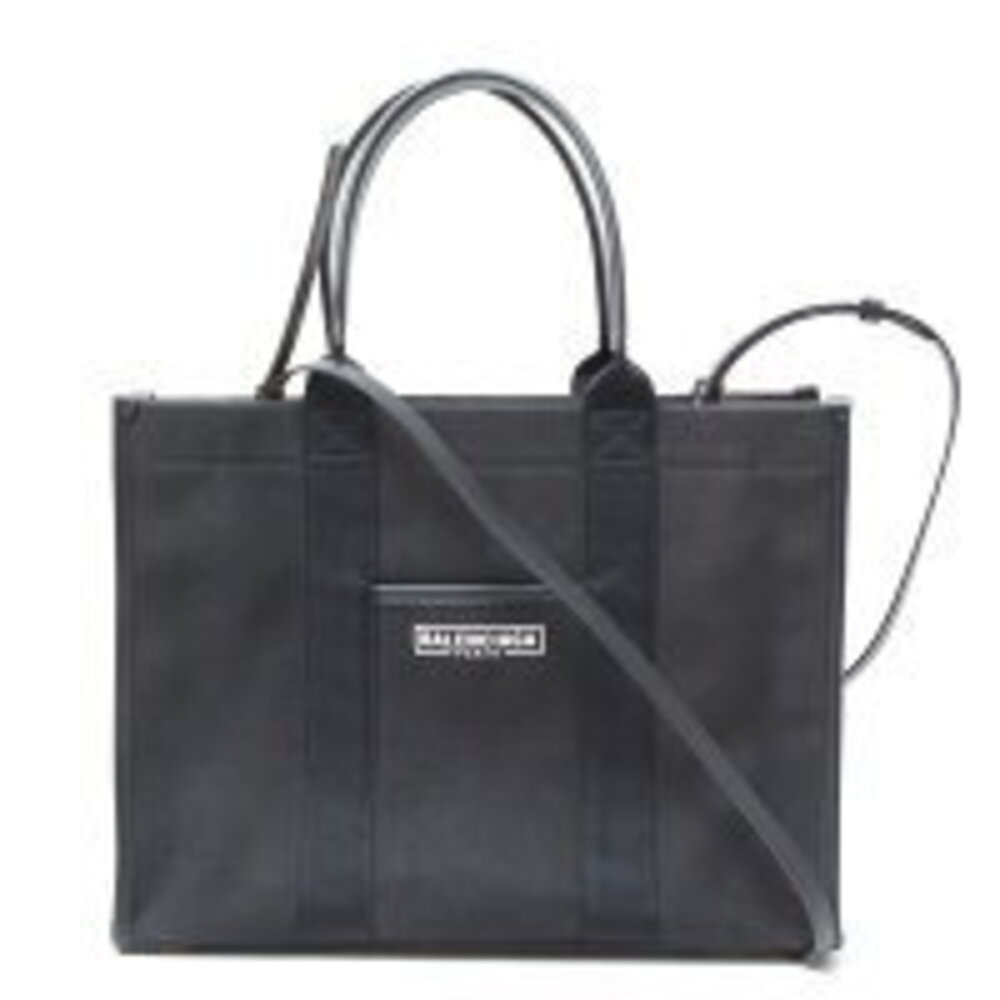 Balenciaga Bag Tote Canvas Black - Picture 1 of 10